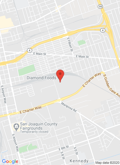 Map showing Stockton, United States