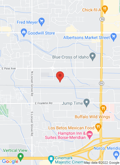 Map showing Meridian, United States
