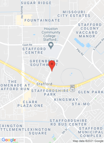 Map showing Stafford, United States