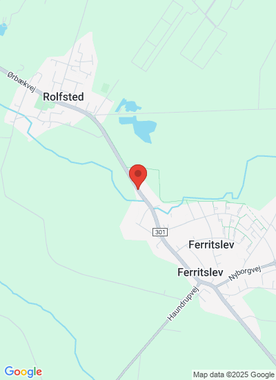 Map showing Ferritslev, Fyn, Denmark