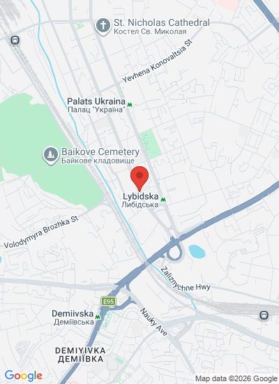 Map showing Kyiv, Ukraine