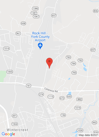 Map showing Rock Hill, United States