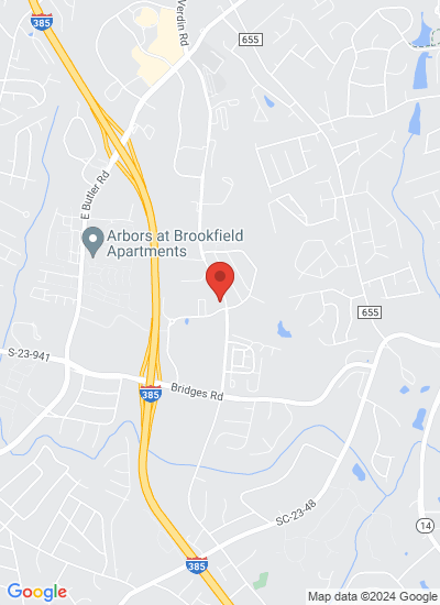 Map showing Simpsonville, United States