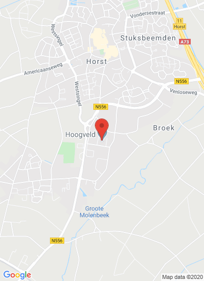 Map showing Horst, Netherlands