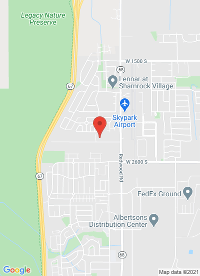 Map showing Woods Cross, United States