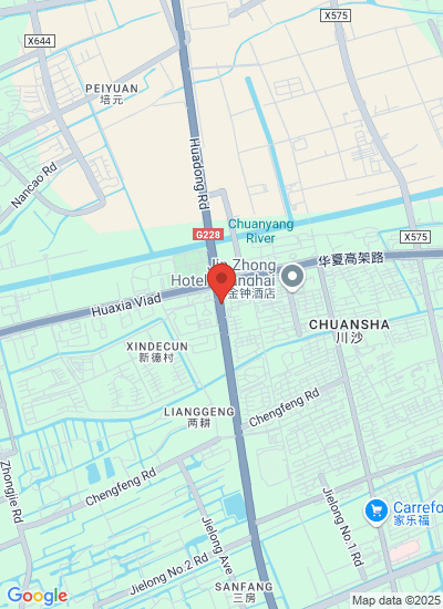 Map showing Changning Qu, China
