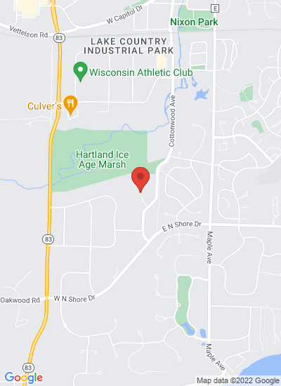 Map showing Hartland, United States