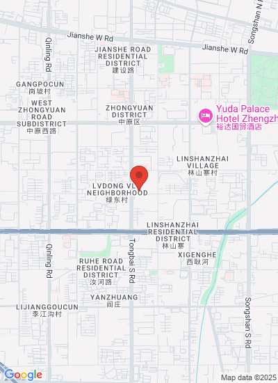 Map showing Zhengzhou Shi, China