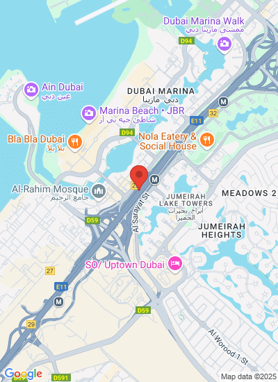 Map showing United Arab Emirates