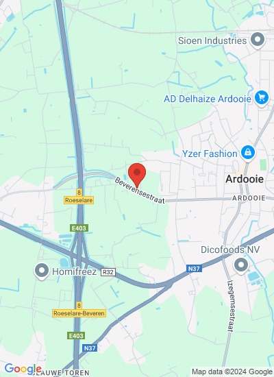 Map showing Ardooie, Belgium