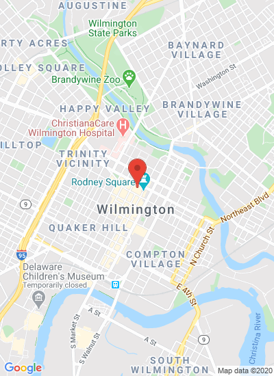 Map showing Wilmington, United States