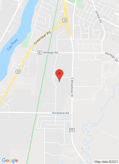 Map showing De Pere, United States