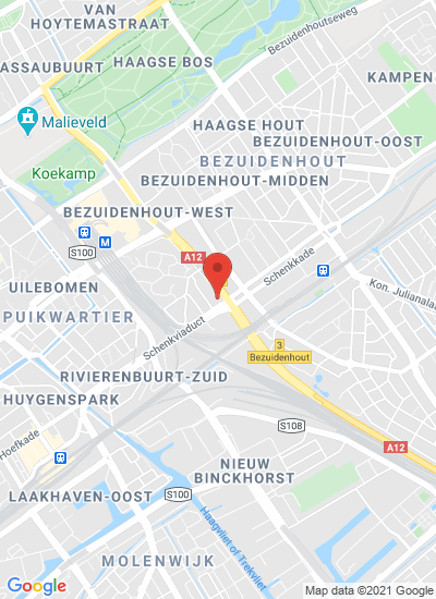 Map showing Den Haag, Netherlands