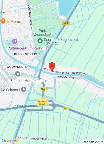 Map showing Alphen aan den Rijn, Netherlands