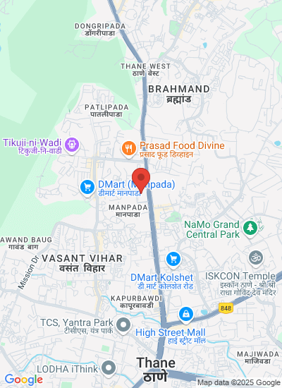 Map showing Mumbai, India