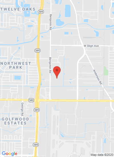 Map showing Tampa, United States