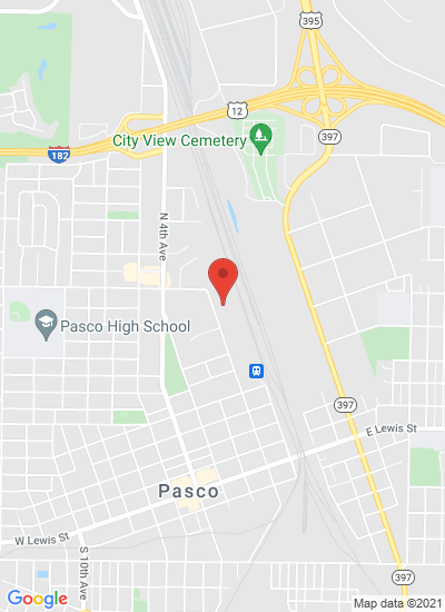 Map showing Pasco, United States