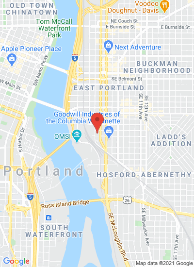 Map showing Portland, United States