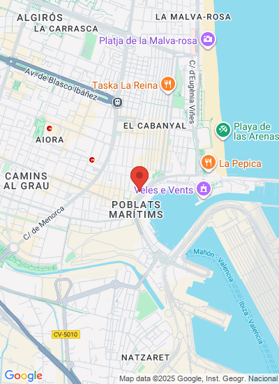 Map showing Valencia, Spain