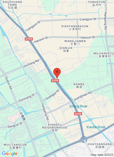 Map showing Hangzhou, China