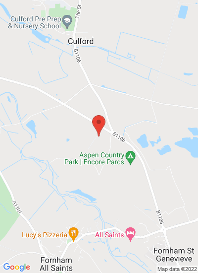 Map showing Bury St Edmunds, United Kingdom