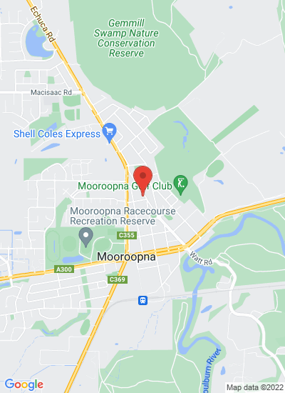 Map showing Mooroopna, Australia