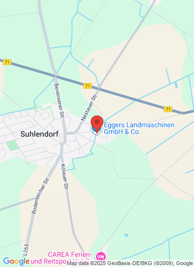 Map showing Suhlendorf, Germany
