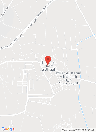 Map showing Qewaisna, Menofia Governorate, Egypt
