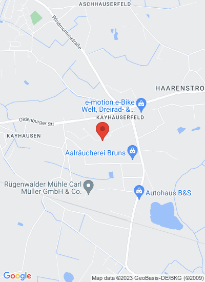 Map showing Bad Zwischenahn, Germany