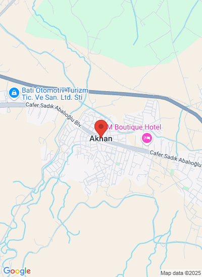 Map showing Pamukkale, Türkiye