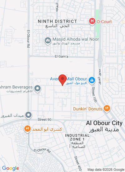 Map showing El Obour, Egypt