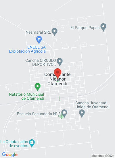 Map showing Nicanor Otamendi, Argentina