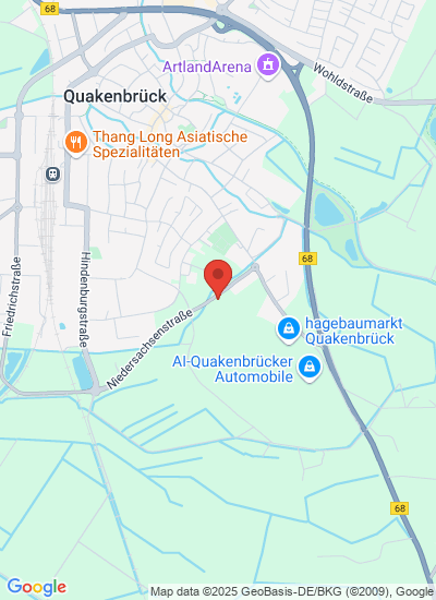 Map showing Quakenbrück, Germany
