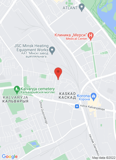 Map showing Minsk, Belarus