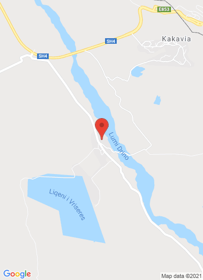 Map showing Gjirokastër, Albania