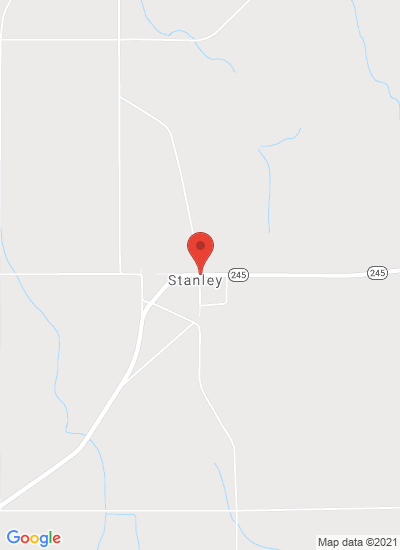 Map showing Stanley, United States