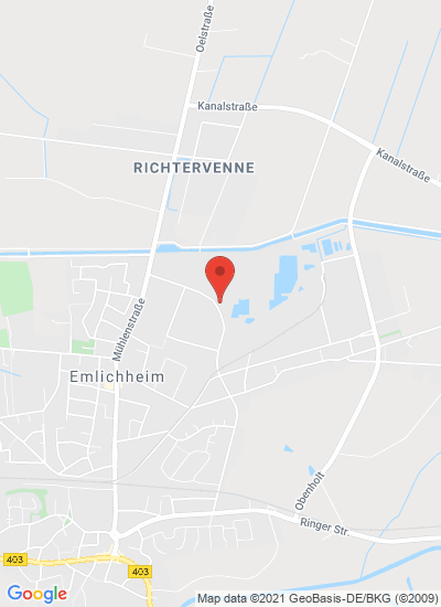 Map showing Emlichheim, Germany