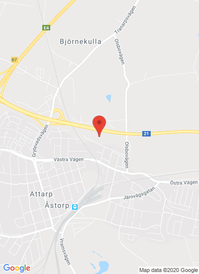 Map showing Åstorp, Sweden
