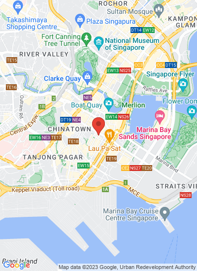 Map showing Singapore
