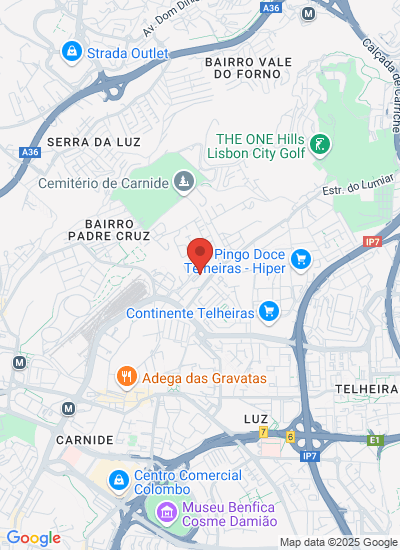 Map showing Lisboa, Portugal