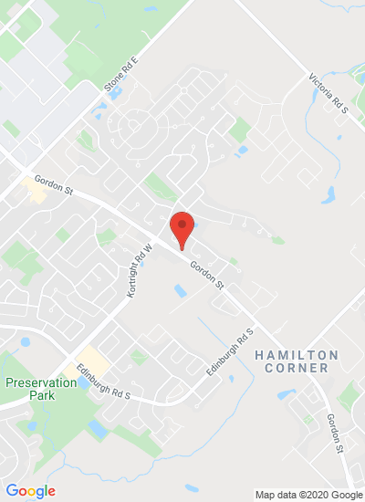 Map showing Guelph, Canada