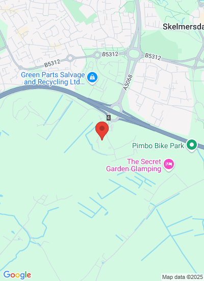 Map showing Skelmersdale, Lancashire, United Kingdom
