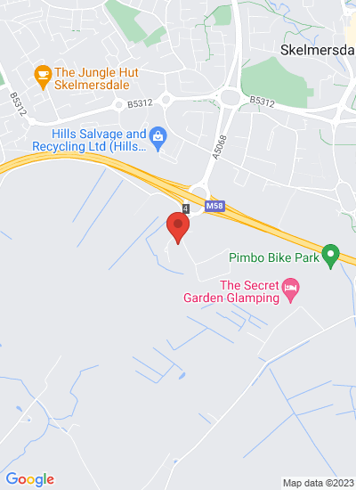 Map showing Skelmersdale, Lancashire, United Kingdom