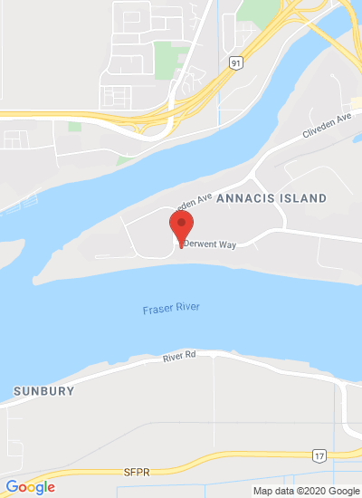 Map showing Delta, Canada
