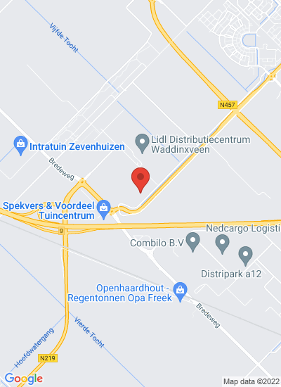Map showing Waddinxveen, Netherlands