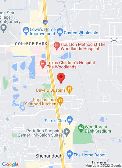 Map showing Conroe, United States