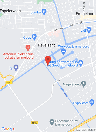 Map showing Emmeloord, Netherlands