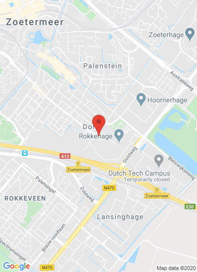 Map showing Zoetermeer, Netherlands