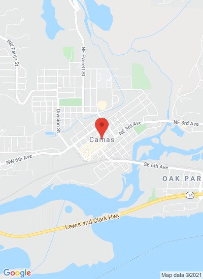 Map showing Camas, United States