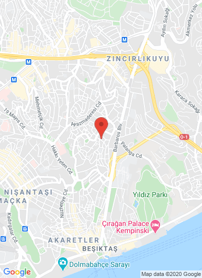 Map showing Beşiktaş/İstanbul, Türkiye